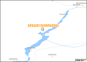 map of Sredniye Mandrogi