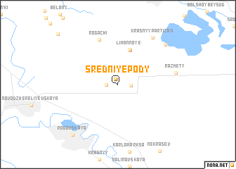 map of Sredniye Pody