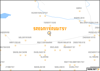 map of Sredniye Ruditsy