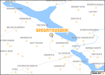 map of Sredniye Usokhi