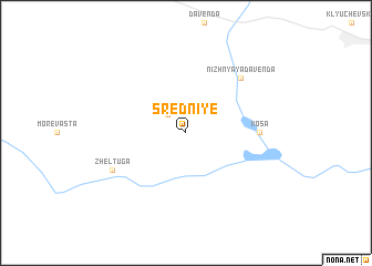 map of Sredniye