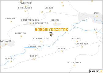map of Sredniy Kazayak