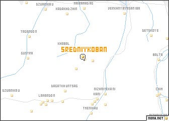 map of Sredniy Koban\