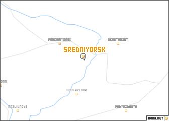 map of Sredniy Orsk