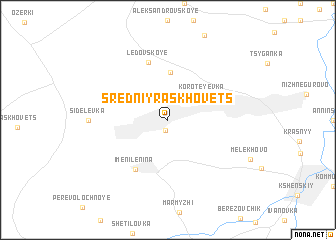 map of Sredniy Raskhovets