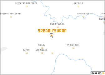 map of Sredniy Suran