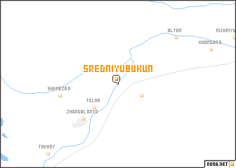 map of Sredniy Ubukun