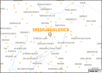 map of Srednja Diklenica