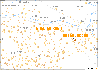 map of Srednja Kosa