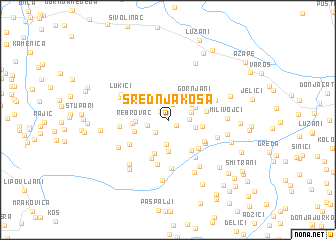 map of Srednja Kosa