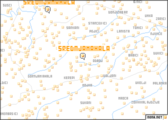 map of Srednja Mahala