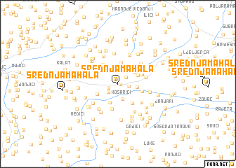 map of Srednja Mahala