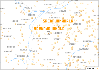 map of Srednja Mahala