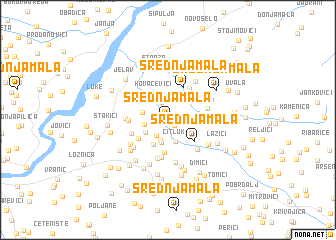 map of Srednja Mala