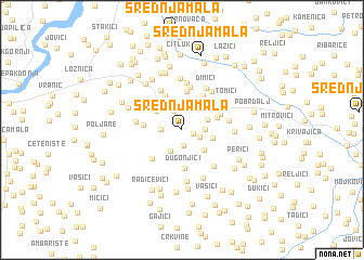 map of Srednja Mala