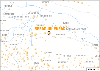 map of Srednja Međeđa