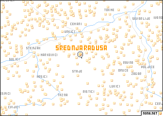 map of Srednja Raduša