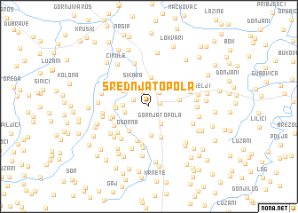 map of Srednja Topola