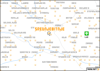 map of Srednje Bitnje