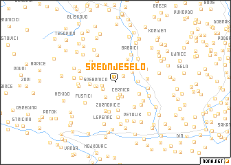 map of Srednje Selo