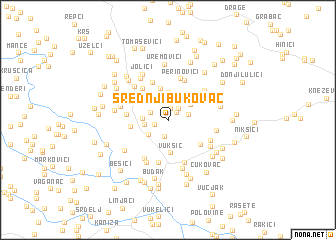 map of Srednji Bukovac