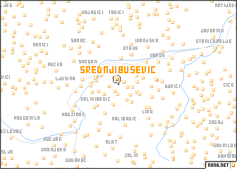 map of Srednji Bušević