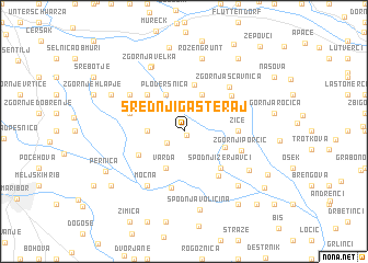 map of Srednji Gasteraj