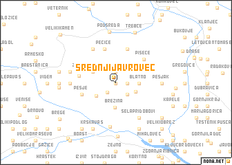 map of Srednji Javrovec