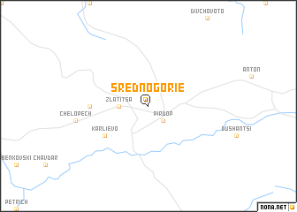 map of (( Srednogorie ))