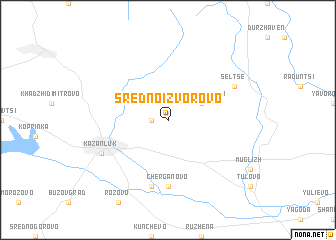 map of Sredno Izvorovo