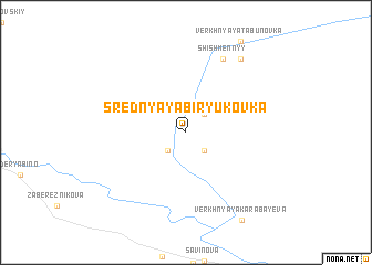 map of Srednyaya Biryukovka