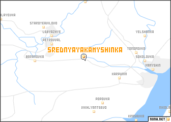 map of Srednyaya Kamyshinka