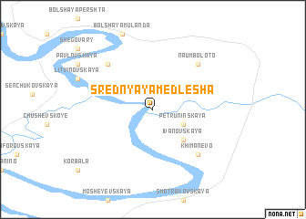 map of Srednyaya Medlesha