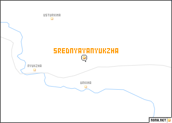 map of Srednyaya Nyukzha