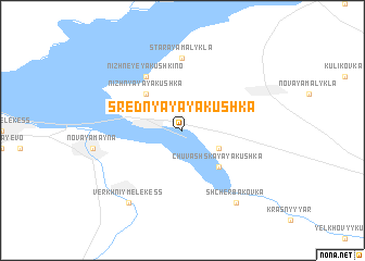 map of Srednyaya Yakushka