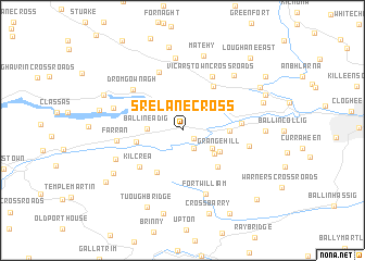 map of Srelane Cross