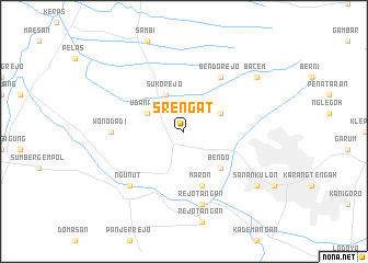 map of Srengat