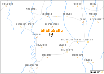 map of Srengseng