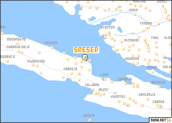 map of Sreser