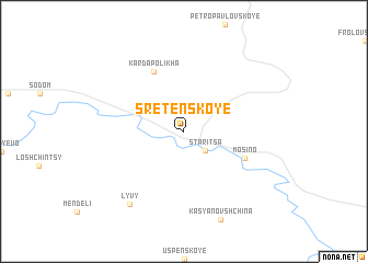 map of Sretenskoye