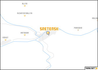 map of Sretensk