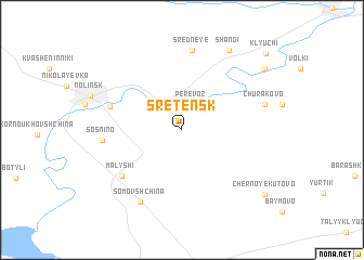 map of Sretensk