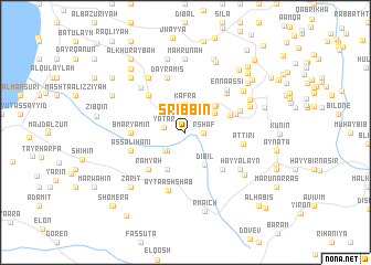 map of Şribbīn