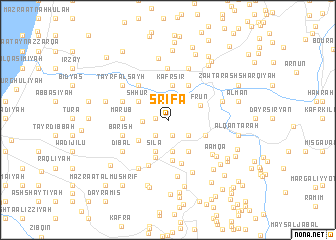 map of Şrīfā