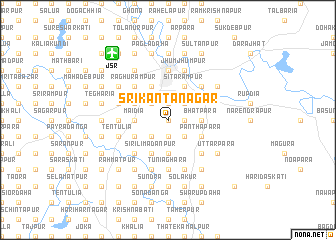 map of Srikāntānagar