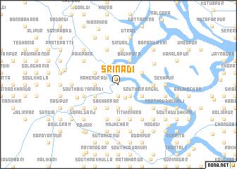 map of Srīnadi