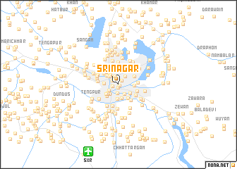 map of Srīnagar