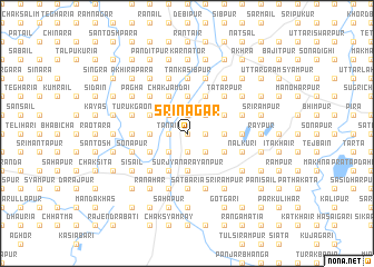 map of Srīnagar