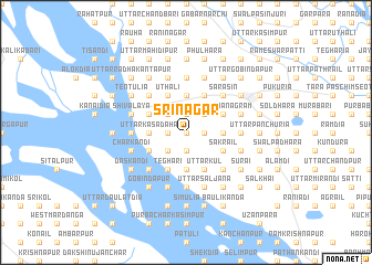 map of Srinagar