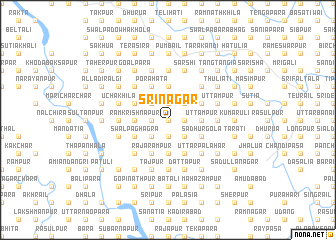 map of Srinagar